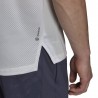 Adidas Maglietta Palestra Tristripe Bianco Bianco Uomo