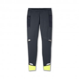 Brooks Tight Run Visible Grigio Nero Lime Uomo