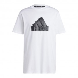 ADIDAS Maglietta Palestra Big Logo Bianco Uomo