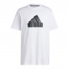ADIDAS Maglietta Palestra Big Logo Bianco Uomo