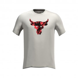 Under Armour Maglietta Palestra The Rock Bianco Uomo