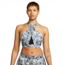 Nike Reggiseno Sportivo Fantasia Supporto Medio Nero Donna
