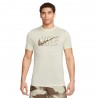 Nike Maglietta Palestra Logo Camou Beige Uomo