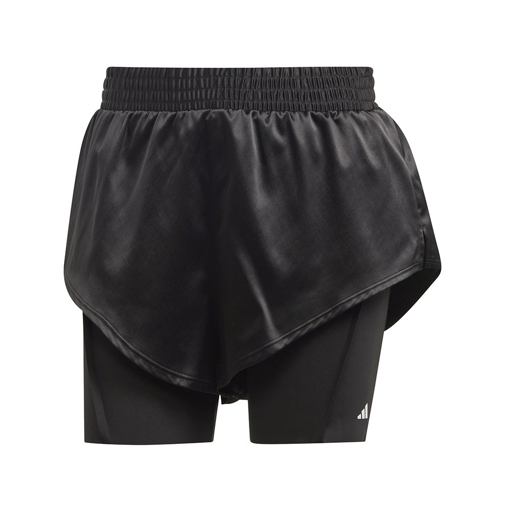 ADIDAS Shorts Sportivi 2 In 1 Train Nero Bianco Donna