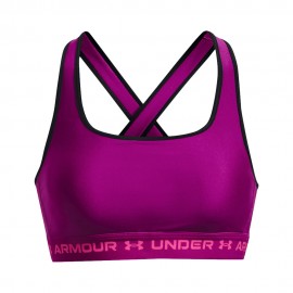 Under Armour Reggiseno Sportivo Crossback Supporto Medio Magenta Donna