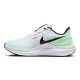 Nike Structure 25 Bianco Nero-Glacier Blue - Scarpe Running Donna