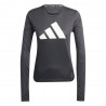 ADIDAS Maglia Running Manica Lunga Energized Nero Bianco Donna