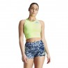 ADIDAS Crop Top Running Rtr Giallo Fluo Donna