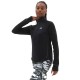 New Balance Maglia Running Mezza Zip Heat Grid Nero Donna