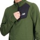 New Balance Maglia Running Mezza Zip Manica Lunga Verde Uomo