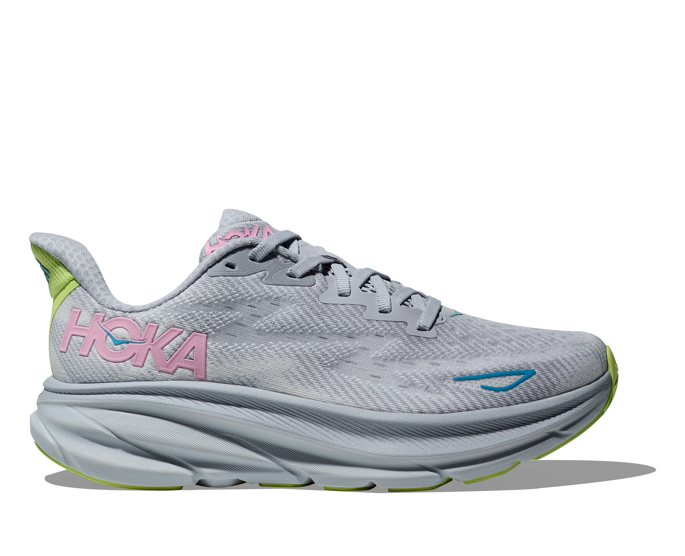 Hoka Clifton 9 Rosa Grigio - Scarpe Running Donna