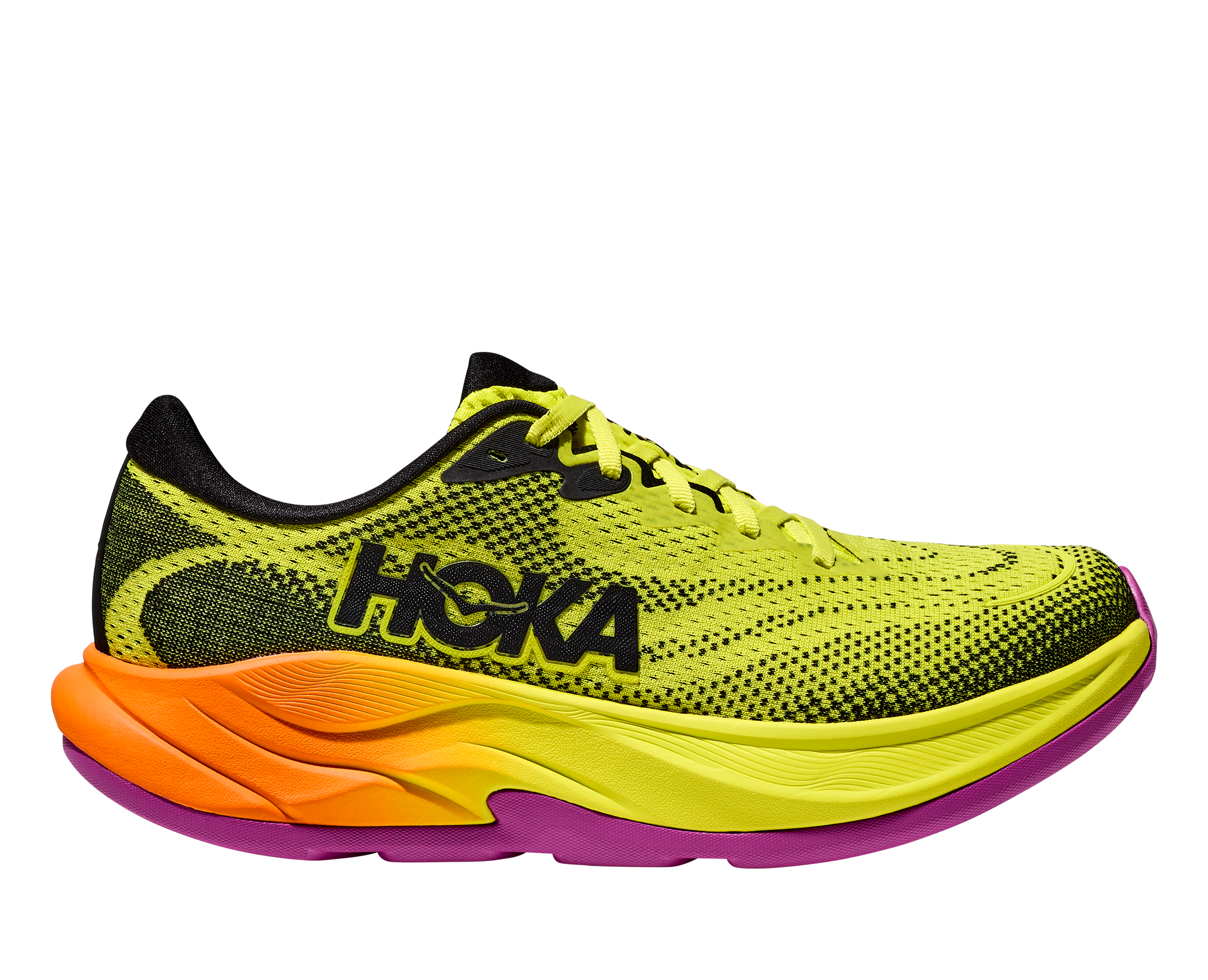 Hoka Rincon 4 Giallo Nero - Scarpe Running Uomo