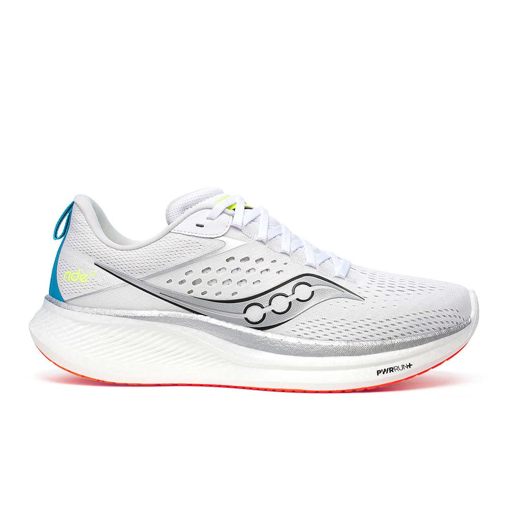 Saucony Ride 17 Grigio Bianco - Scarpe Running Uomo