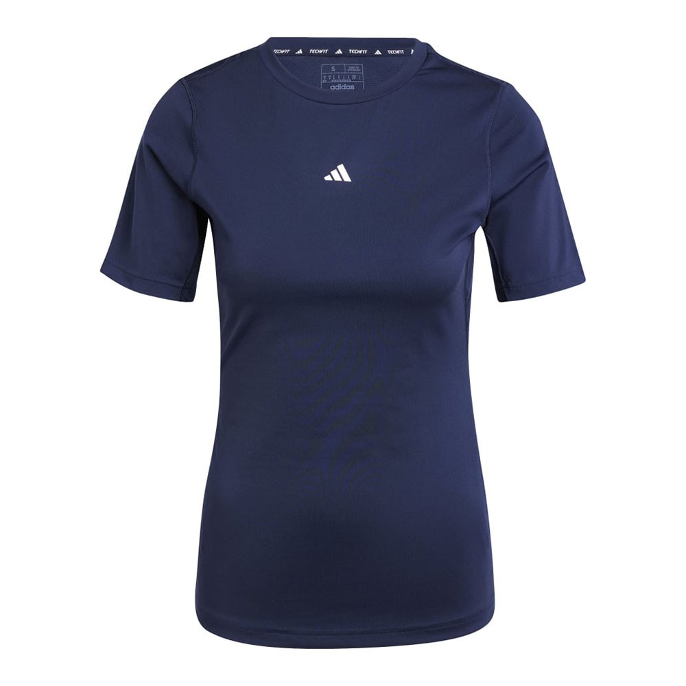 ADIDAS Maglietta Palestra Mm Tech Fit Blu Donna