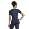 ADIDAS Maglietta Palestra Mm Tech Fit Blu Donna