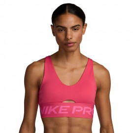 Nike Reggiseno Sportivo Gains Pro Medium Support Fucsia Donna