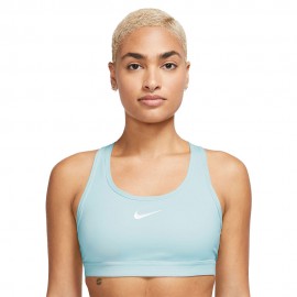 Nike Reggiseno Sportivo Medium Support Logo Azzurro Donna