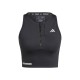 ADIDAS Crop Top Running Ultimate Nero Donna