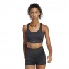 ADIDAS Reggiseno Sportivo Fastim Nero Donna