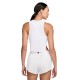 Nike Canotta Running Aeroswift Crop Bianco Nero Donna