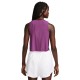 Nike Canotta Running Aeroswift Crop Hot Fucsia Nero Donna