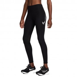 Nike Leggings Running 7 8 Fast Swoosh Nero Bianco Donna