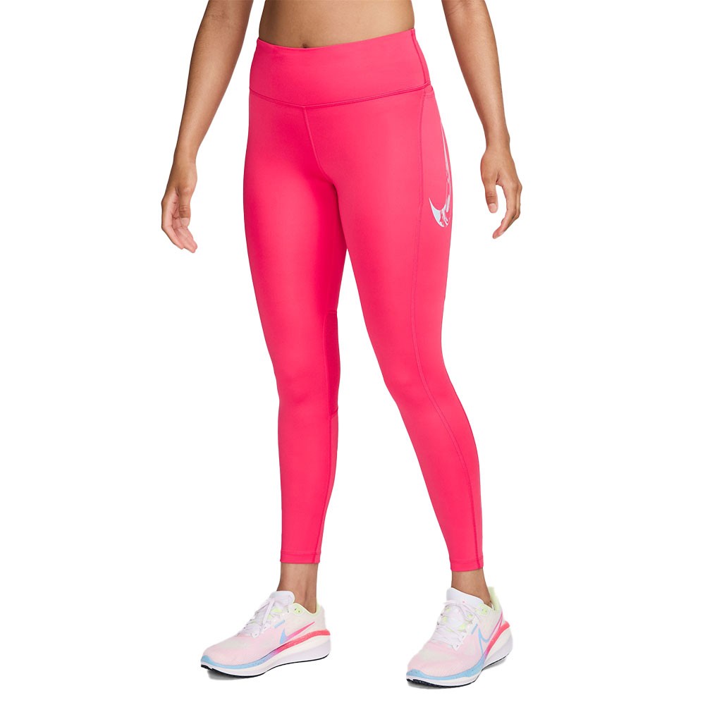 Nike Leggings Running Fast Aster Rosa Glacier Blu Donna