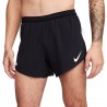 Nike Pantaloncini Running Aeroswift 4" Nero Bianco Uomo