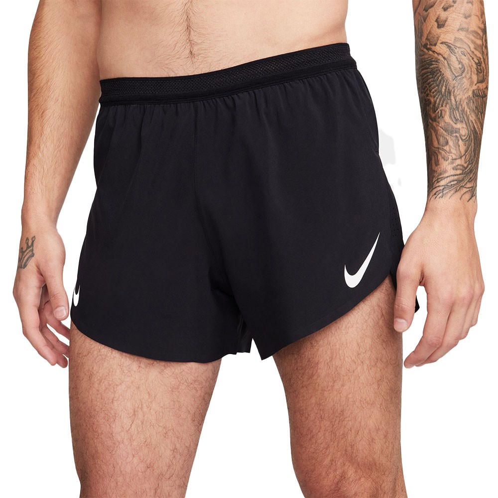 Nike Pantaloncini Running Aeroswift 4 Nero Bianco Uomo