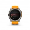 Garmin Fenix 8 Amoled 51Mm Saph Graphite Spark Arancio