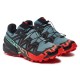 Salomon Speedcross 6 GORE-TEX North Atlantic Nero Cherry - Scarpe Trail Running Uomo