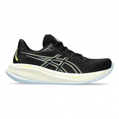 Asics Gel Cumulus 26 Nero Safety Giallo - Scarpe Running Uomo