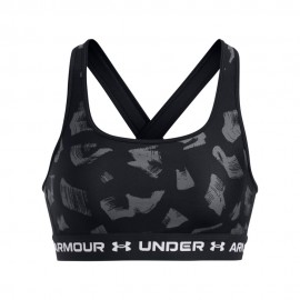 Under Armour Reggiseno Sportivo Fantasia Medium Support Fantasia Nero Donna