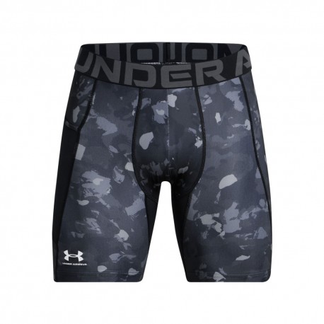 Under Armour Shorts Sportivi Heatgear Compression Camou Nero Uomo