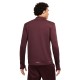 Nike Maglia Manica Lunga Hz Element Burgundy Crush Reflective Argento Uomo