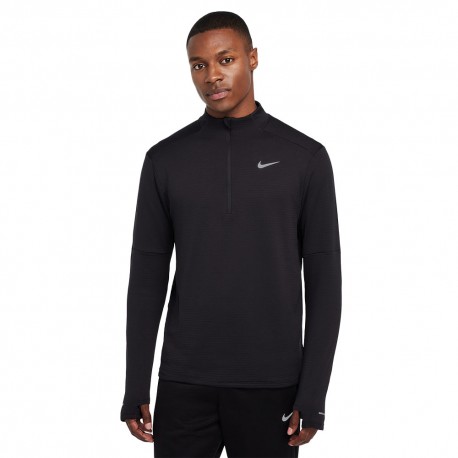 Nike Maglia Manica Lunga Hz Element Nero Uomo