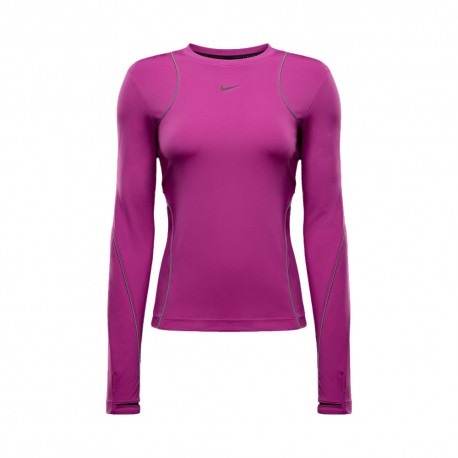 Nike Maglia Manica Lunga Run Division Reflective Hot Fuchsia Donna