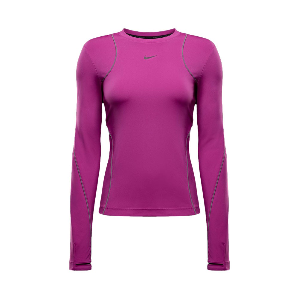 Nike Maglia Manica Lunga Run Division Reflective Hot Fuchsia Donna