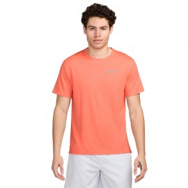 Nike T-Shirt Miler Lt Wild Mango Uomo