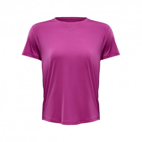 Nike Maglietta Palestra Logo Piccolo Fuxia Donna