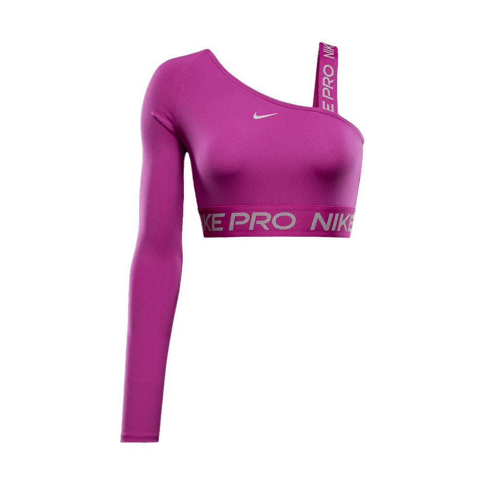 Nike Top Palestra Crop Pro Fuxia Donna