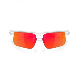 Oakley Bisphaera Polished White Lente Prizm Ruby - Occhiali Da Sole