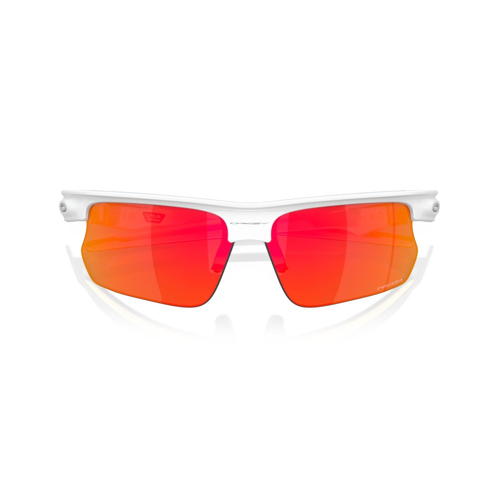 Oakley Bisphaera Polished White Lente Prizm Ruby - Occhiali Da Sole