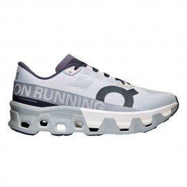 On Cloudmonster Bianco Grigio - Scarpe Running Uomo