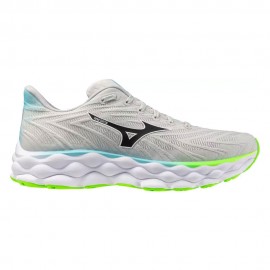 Mizuno Wave Sky 8 Grigio Bianco Verde - Scarpe Running Uomo