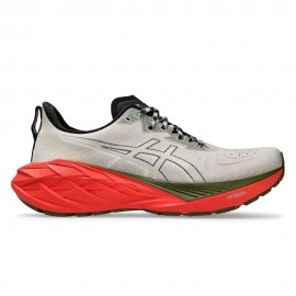 Asics Novablast 4 Tr Grigio Verde Rosso - Scarpe Running Uomo