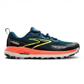 Brooks Cascadia 18 Blu Legion Nero Flame - Scarpe Trail Running Uomo