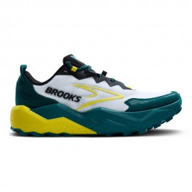 Brooks Caldera 8 Blu Giallo Bianco - Scarpe Trail Running Uomo