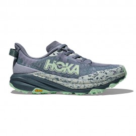 Hoka Speedgoat 6 Verde Chiaro Grigio - Scarpe Trail Running Donna