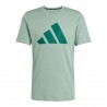 ADIDAS Maglietta Palestra Big Logo Train Verde Uomo